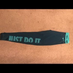 Long Nike Pro athletic pants.